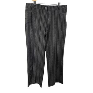 Ingredients Womens Black Striped Pants Size 16